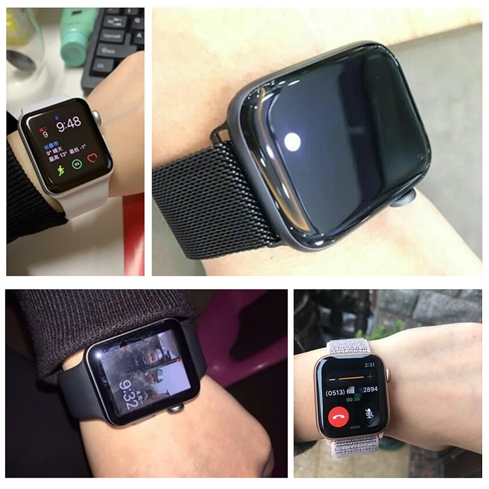 Закаленное стекло для Apple Watch 4 5 44 мм 40 iWatch 3 2 1 42 38 3D 9H защита экрана apple watch