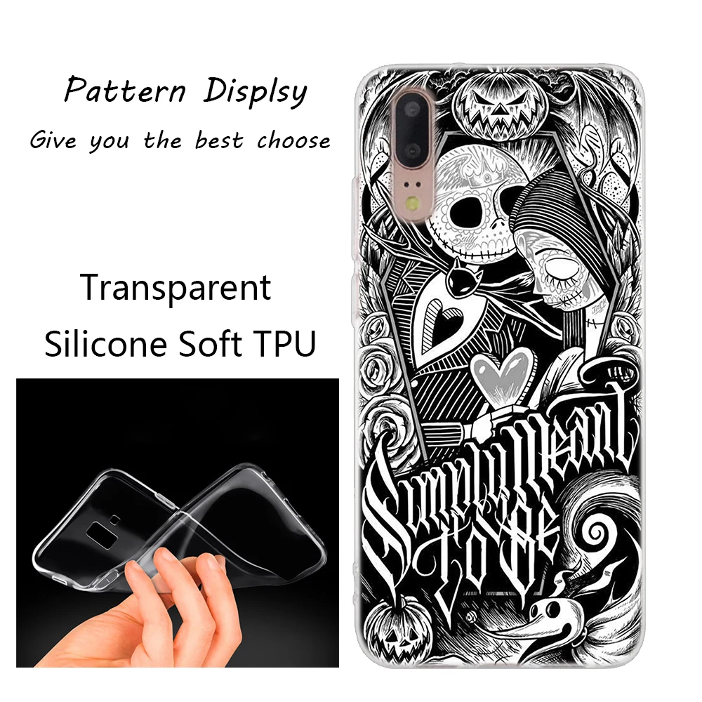 012 Мягкий силиконовый чехол Jack skellington для huawei P30 P20 P10 P9 P8 Lite P30 P20 Pro Mini P Smart Plus Модный чехол - Цвет: 012