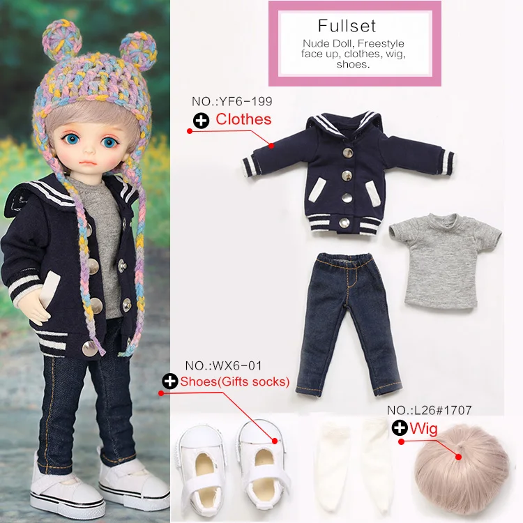 Full set in NS aspic Kuri Napi BJD SD кукла 1/6 YoSD модель тела для маленьких девочек и мальчиков Toyss высокое качество фигурки из смолы подарок на день рождения или Рождество - Цвет: Full set in NS aspic