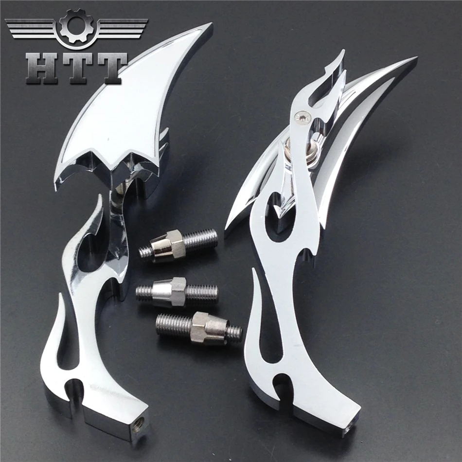 Запчасти для Мотоциклов Harley softail FatBoy Sportster CHROME бесплатная доставка|custom mirror|aftermarket