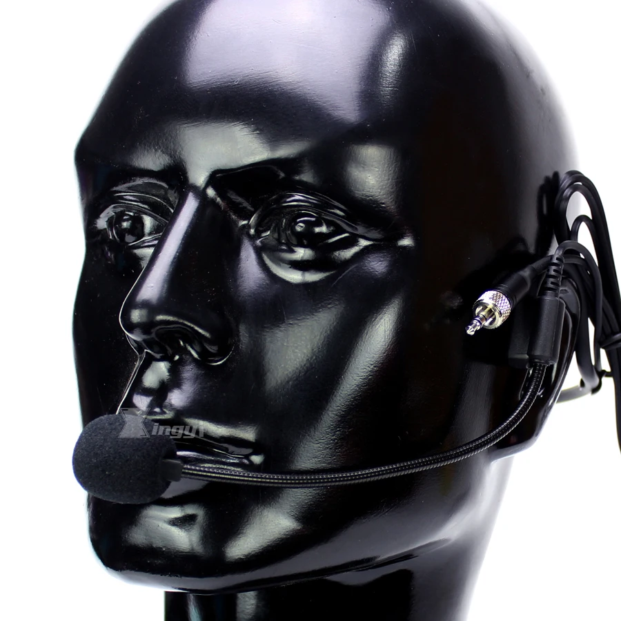 4 шт. 3 5 мм разъем стерео винтовой замок Earhook Mic гарнитура микрофон для