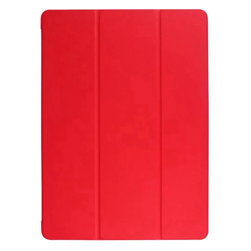 red Чехол для iPad Pro 12,9 дюйма /, ультра тонкий чехол из искусственной кожи, чехол на магните, пробуждение сна+ пленка+ ручка - Цвет: red