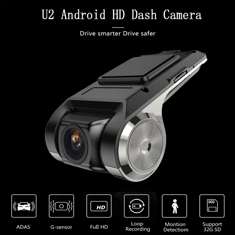 WHEXUNE оригинальный U2 Мини Автомобильный видеорегистратор камера Full HD 1080P ADAS Авто