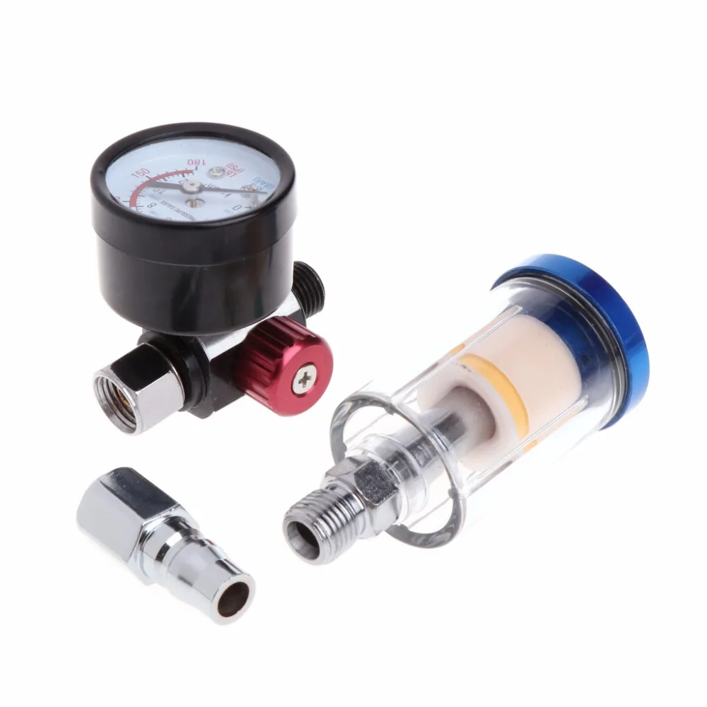Царапины регулятор давления воздуха Манометр пистолет-распылитель &amp в-линии