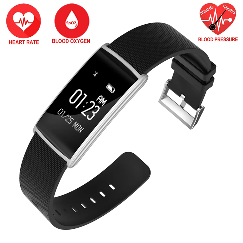 Smartband T108 монитор сердечного ритма крови Давление Smart Напульсники IP67 браслет