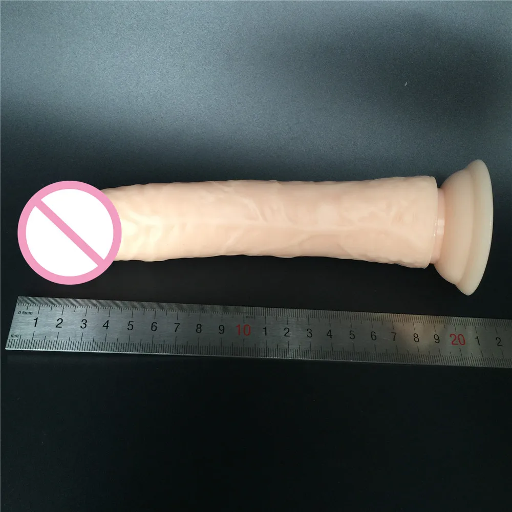 8 26 &quotощущение настоящей кожи большой длинный фаллоимитатор для женщин