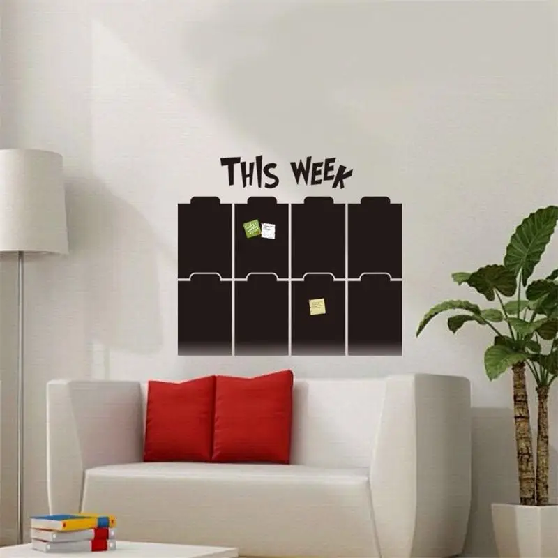 Week planner blackboard chalkboard наклейки для офиса классной комнаты украшения дома сделай сам