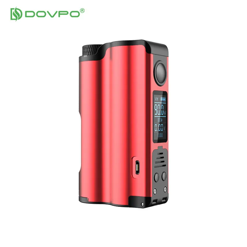 Оригинальный бокс мод DOVPO Topside 90 Вт Top Fill TC Squonk с большой бутылкой 10 мл и OLED экраном 0