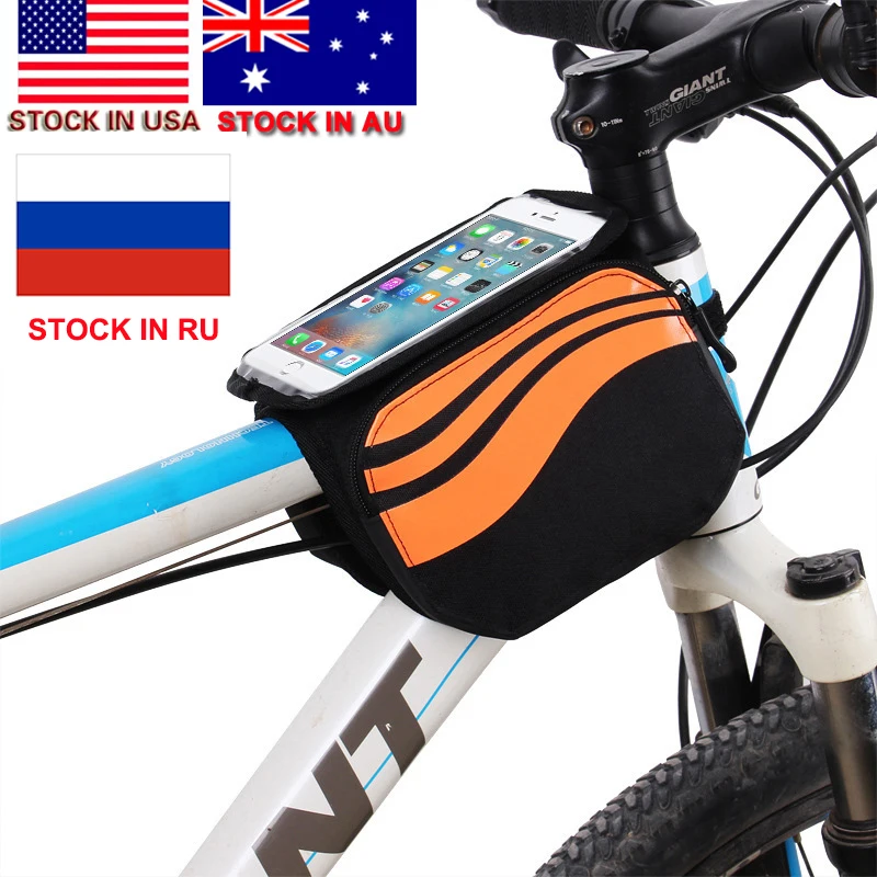 Сумка для телефона zk20 с сенсорным экраном спереди езды на велосипеде|Сумки и