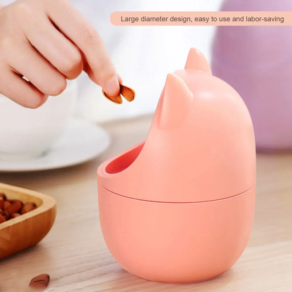 Новый милый мультфильм кошка шаблон хранения бочки Творческий мини мусорные