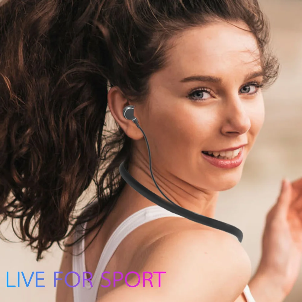

J16 Bluetooth V4.2 Wireless Headset Waterproof Neck Pendant Stereo Sound Earphone for Android iOS HD Call / Sport / Music