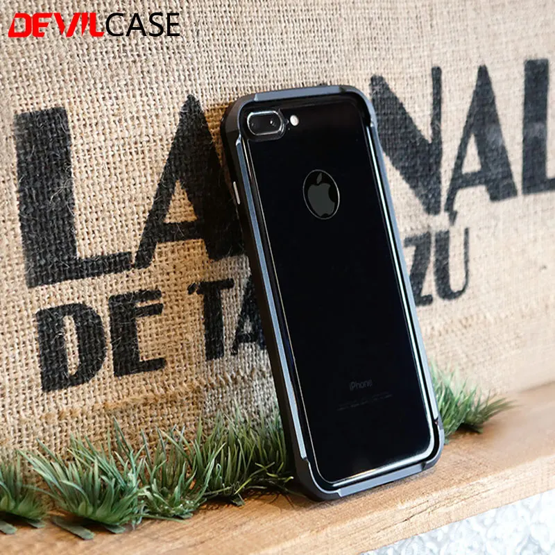 DEVILCASE для iPhone 7 7Plus новый тип X бампер рамка противоударный корпус алюминий +