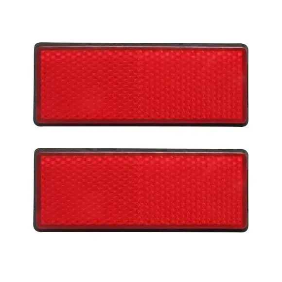 Универсальные прямоугольные красные отражатели EDFY для мотоциклов квадроциклов - Фото №1