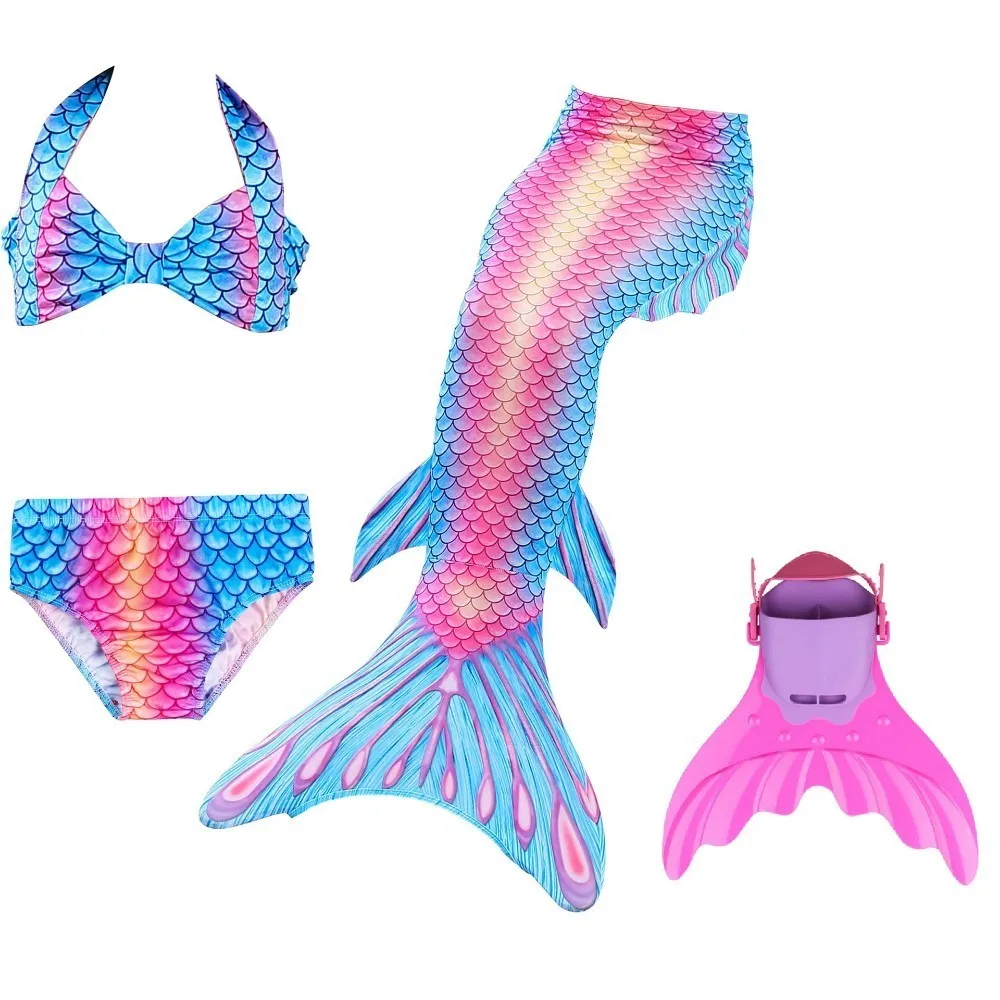 Костюм Русалочки для костюмированной вечеринки с хвостом девочек Купальник