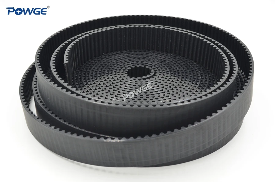 POWGE из PU искусственной кожи цвета: черный STD STS S8M открытый ремень ГРМ 30mm Ширина