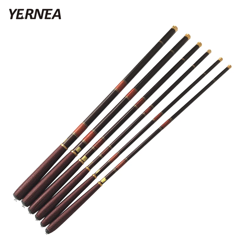 

Yernea Red Telescopic Fishing Rod Carbon Fiber Fishing Pole Ultra-light Carp Rod 3.0M 3.6M 4.5M 5.4M 6.3M 7.2M Fishing Spinning