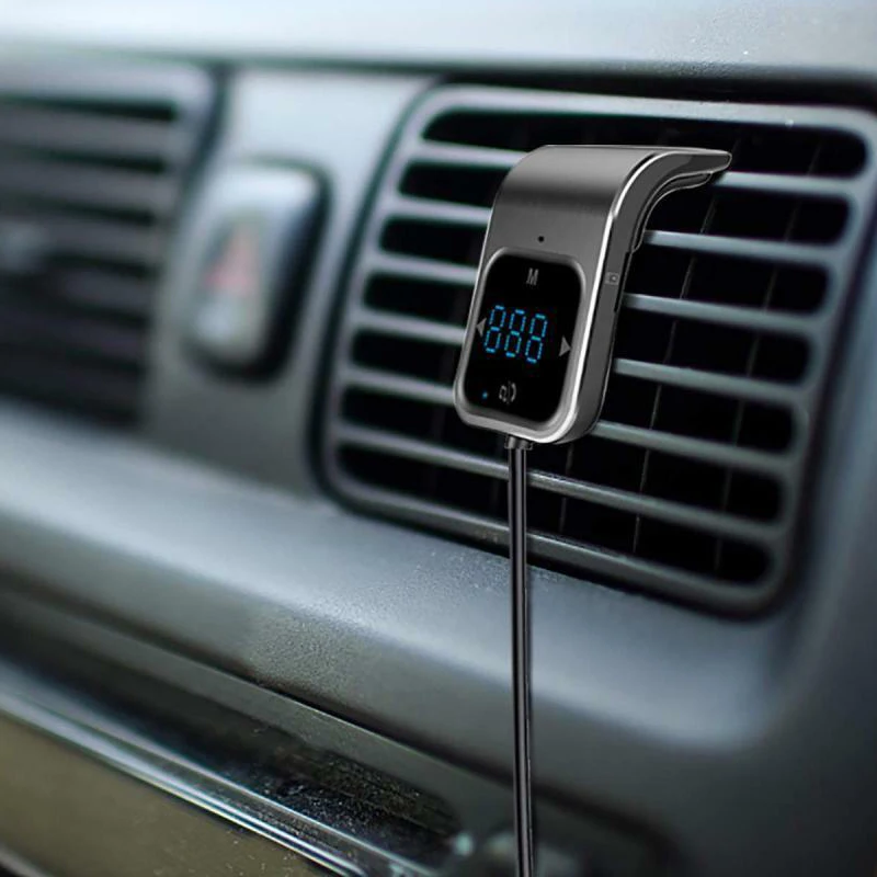 Новый Bluetooth FM Trasnmitter с сенсорным управлением fm передатчик большой светодиодный