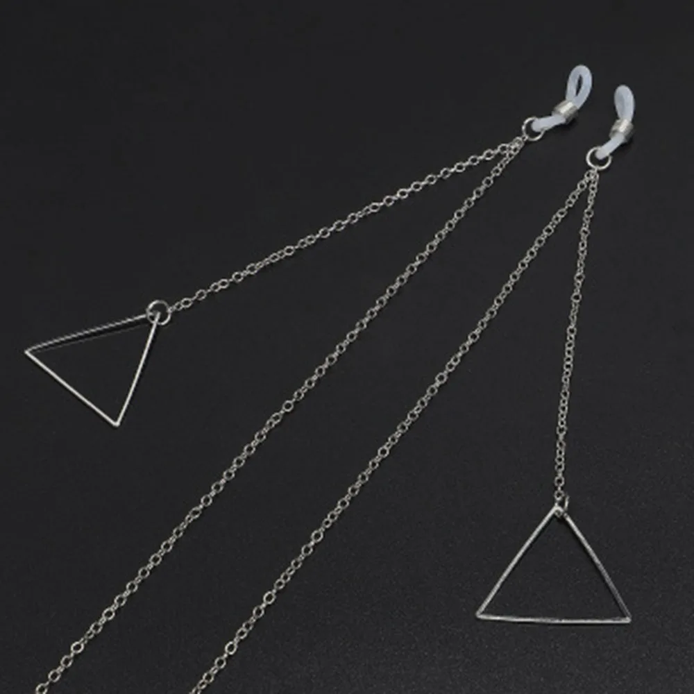 Винтажные женские золотистые полые треугольные очки звёзды солнцезащитные