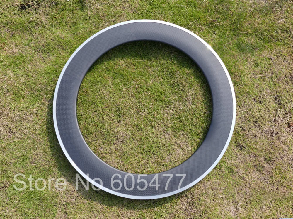 Глянцевый матовый обод с клинчерной насадкой 80 мм из углеродного волокна для