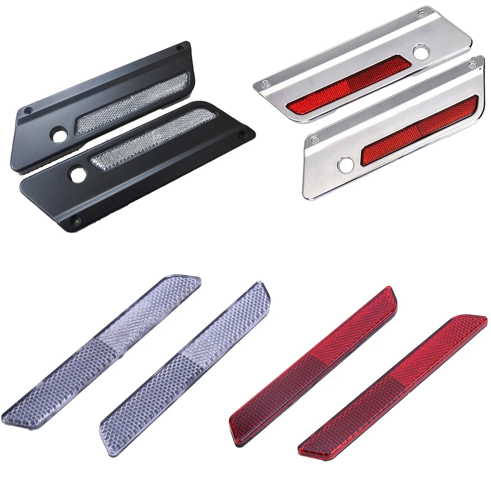 VODOOL 2 шт. ABS пластик защита седельной сумки для мотоцикла крышка отражатель