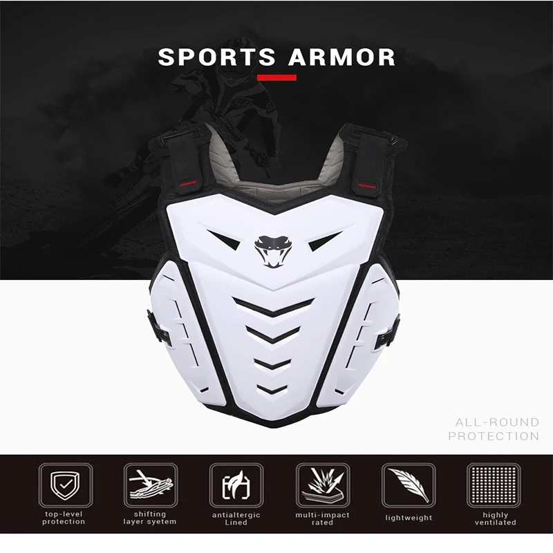 HEROBIKER мотоциклетный жилет для мотокросса защитный жилет для задней части груди броня для мотокросса защитное снаряжение