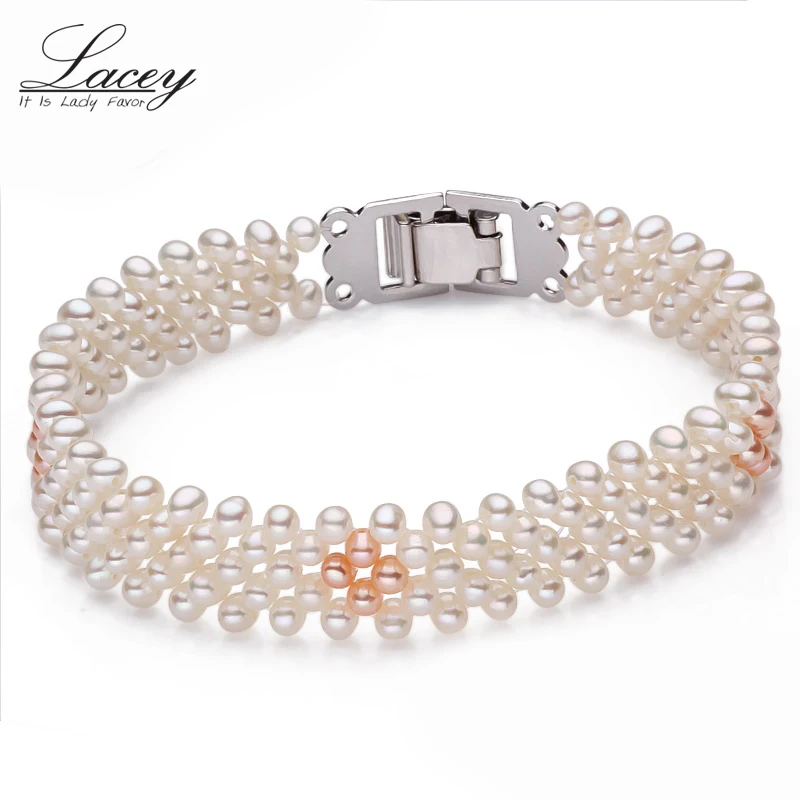 

Natural Freshwater Pearl Bracelet Women Jewelry,White Pearl Charms Bracelet 925 Silver Jewelry Wedding Gift