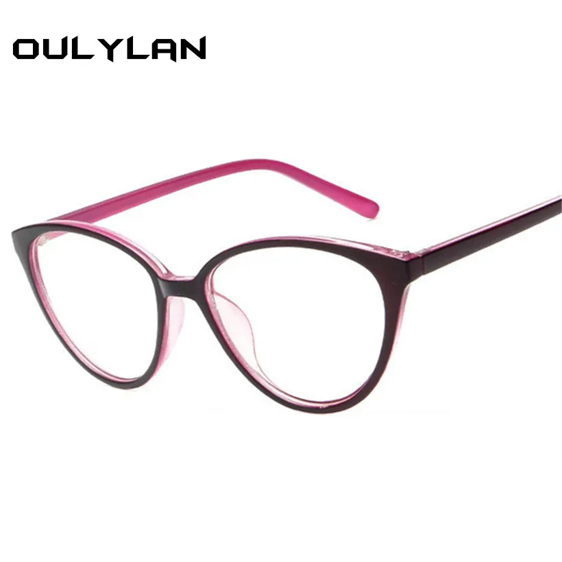 Oulylan, кошачий глаз, очки, оправа для женщин, прозрачная оправа для очков, ультра-светильник, прозрачные линзы, очки