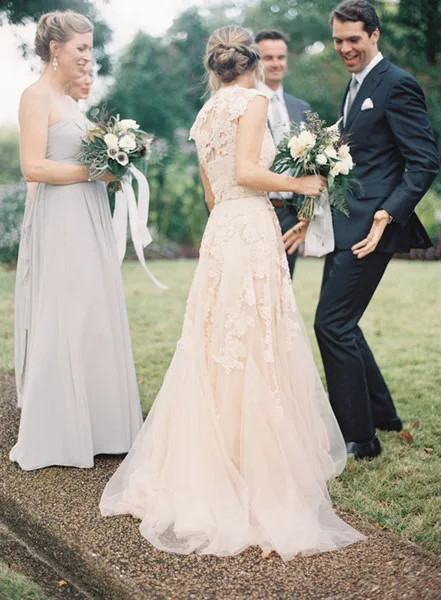 Румяна Розовые Свадебные платья 2019 Саудовская Арабский кружево аппликация