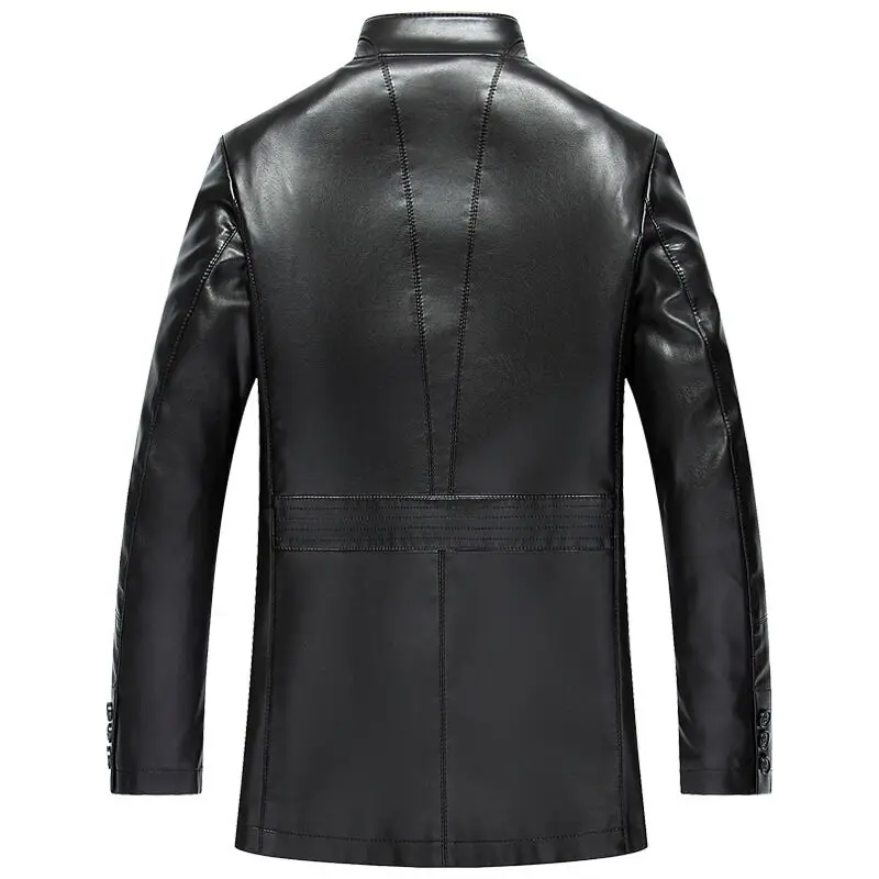 Новинка осени 2016 Мужской тонкий кожаный моделирование Бумага PU кожаная куртка