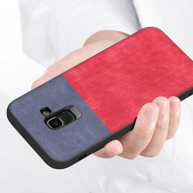 Чехол для samsung J6 плюс 2018 из искусственной кожи чехол мягкий силиконовый полное