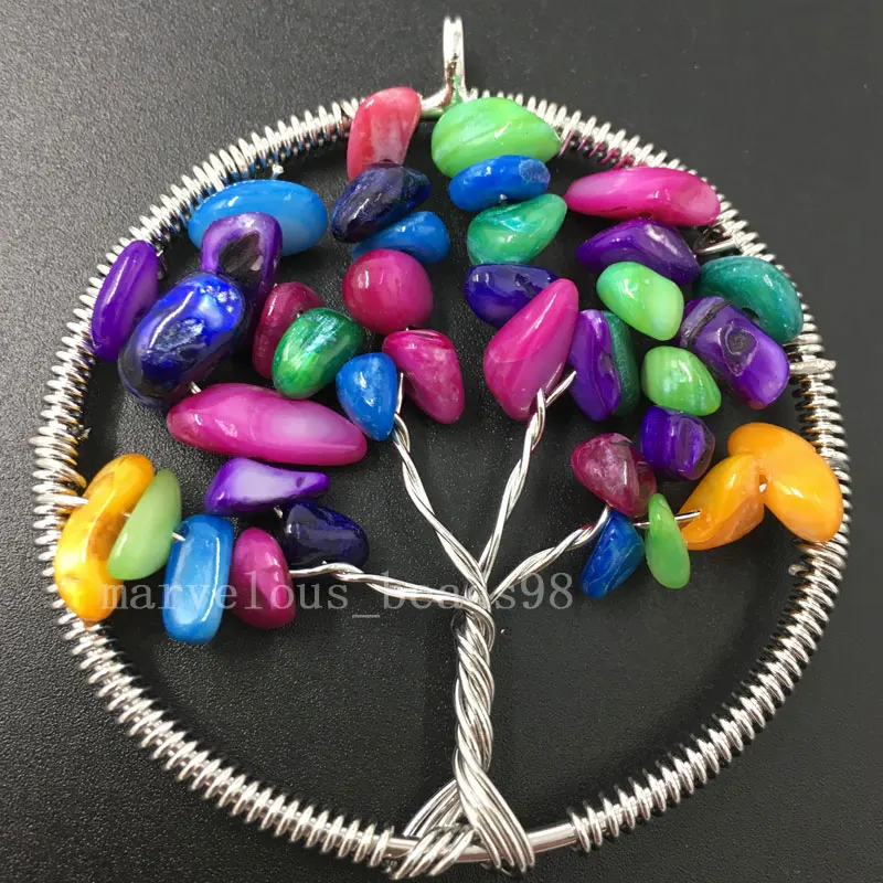 Бусина из Лабрадорита кораллового цвета тигрового глаза лазурита яшмы граната