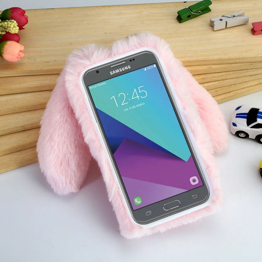 Для Sasmung S8 S6 Edge S7 мягкий пушистый чехол для задней панели с бриллиантами милый 3D