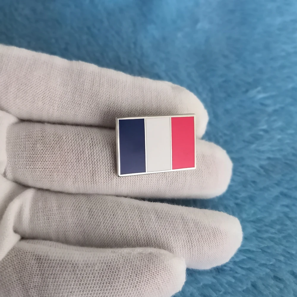 Флаг Франции твердая эмалированная булавка|Броши| |