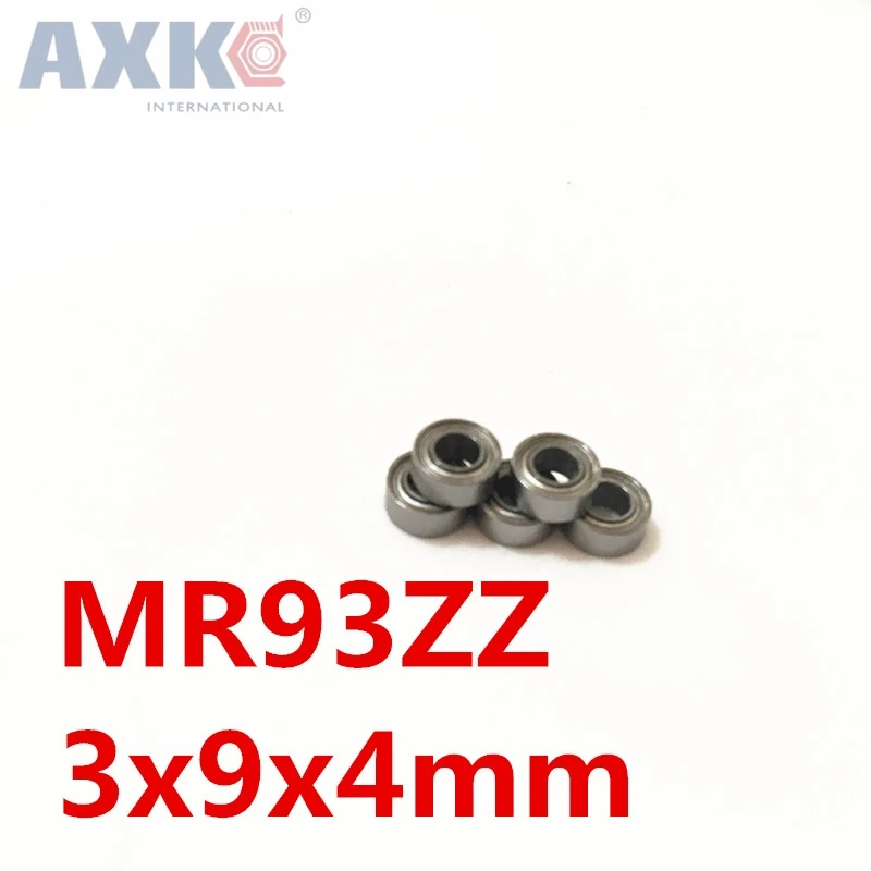 Axk 50 шт./лот Mr93zz Mr93 Zz 3x9x4 мм тонкие стенки шарикоподшипником мини-мяч подшипник