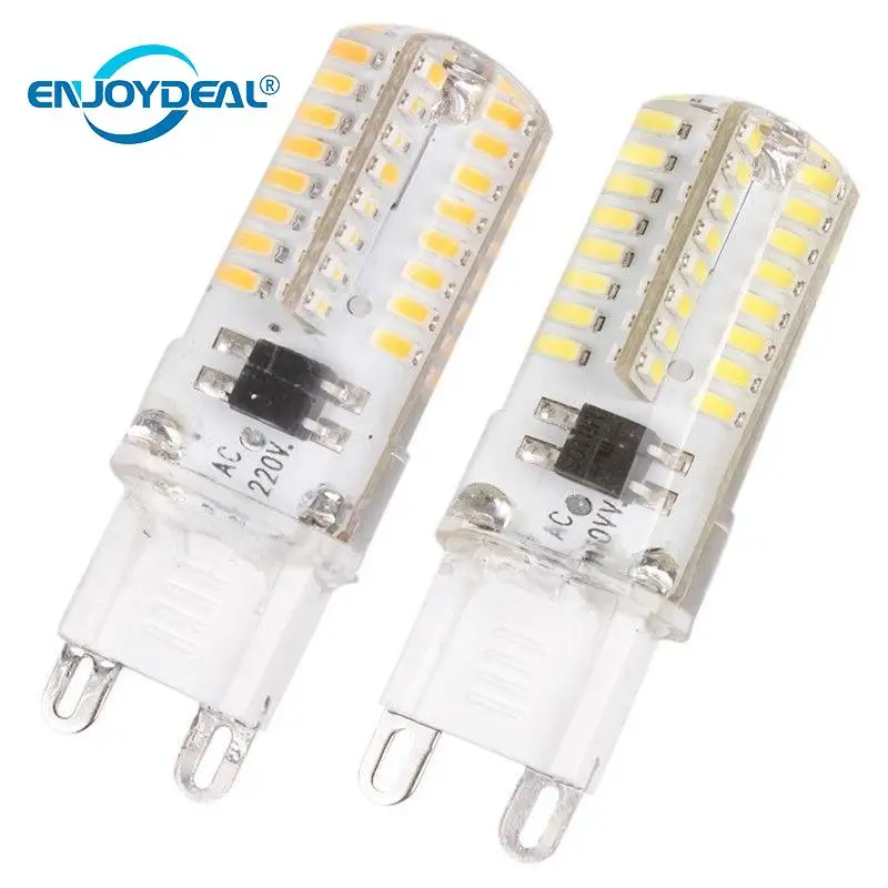 Новая энергосберегающая лампа 64LED 3014SMD LED G9 светодиодная 220 В сменная 100 Вт