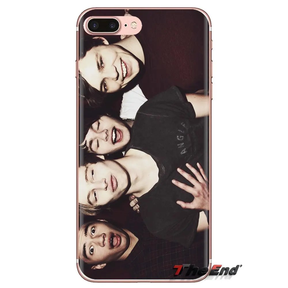 Прозрачный мягкий чехол Чехлы 5SOS 5 SECONDS OF SUMMER для samsung Galaxy S3 S4 S5 мини S6 S7 край S8 S9 S10