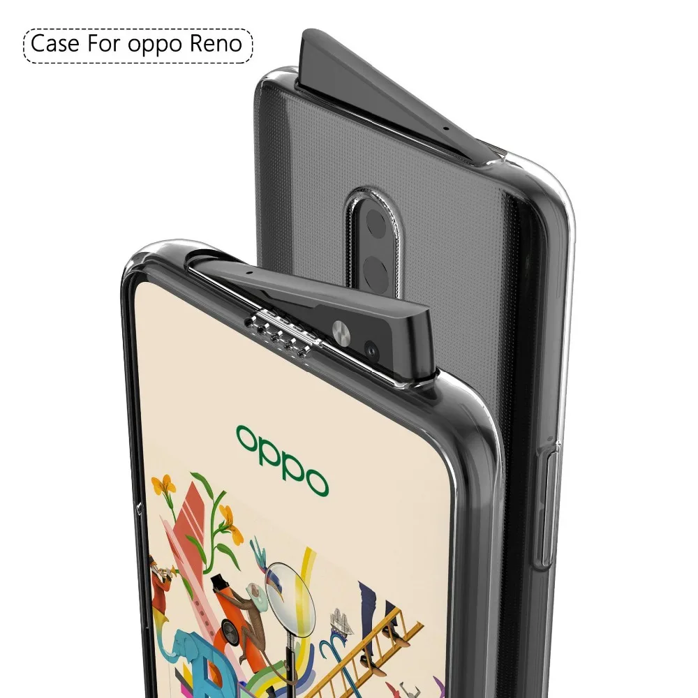 Прозрачный полноразмерный защитный чехол из ТПУ для Oppo Reno A7 R15x A7x F9 F7 F5 силиконовый мягкий тонкий прозрачный