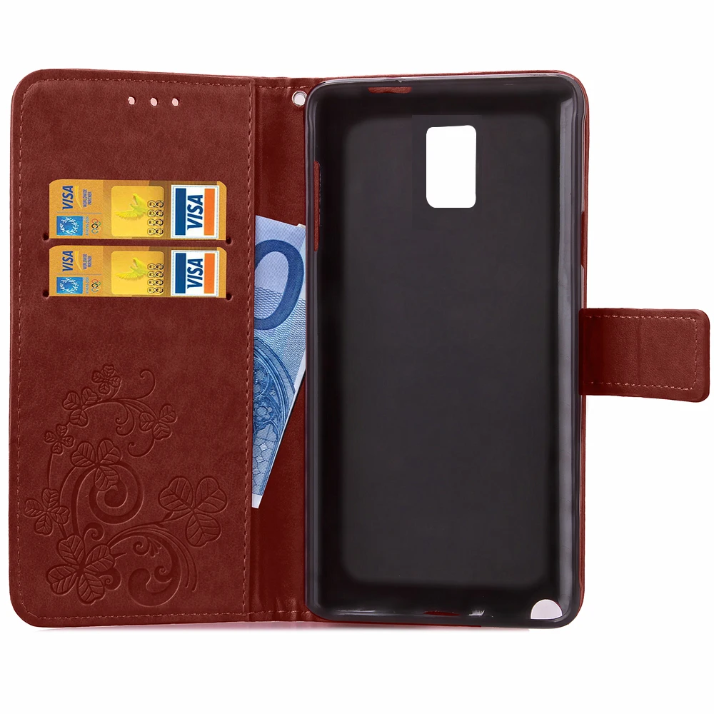 Для случая Samsung Galaxy Note 3 кожаный чехол флип для N9000 N9005 примечание кошелек Сумки|case