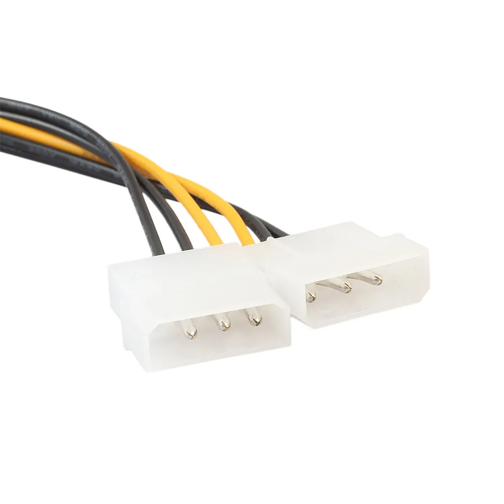 Двойной 4 контактный 6 Pin PCI E Express конвертер адаптер кабель питания usb sata riser card rj45