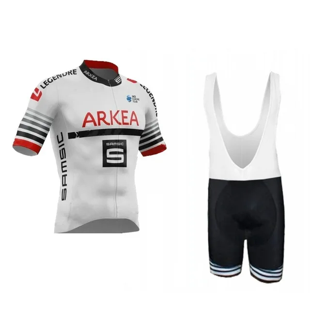 Мужские майки для велоспорта arkea samsic pro team комплект летней одежды с коротким