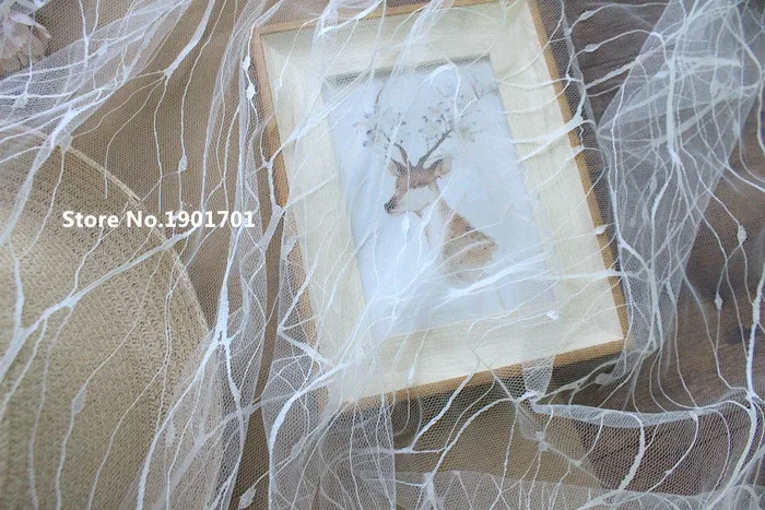 Белый черный 150 см ширина супер мягкая ткань высокого качества стрейч-тюль сетка