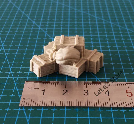 Боксы и сумки с боеприпасами из смолы 1/35 для солдатских сценариев | Игрушки хобби