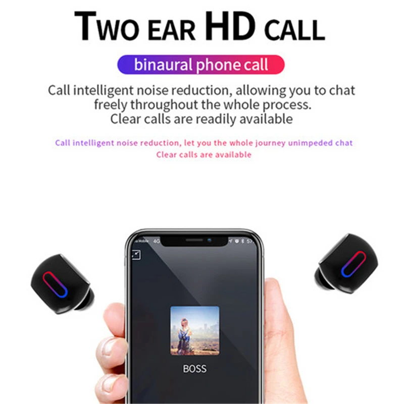 Lyenn TWS сенсорное управление True Bluetooth 5 0 наушники мини Близнецы стерео микрофон