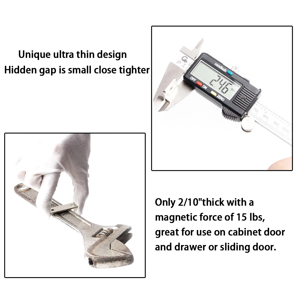 4 комплекта магнитных дверных доводчиков для шкафа ультратонкие защелки мебели