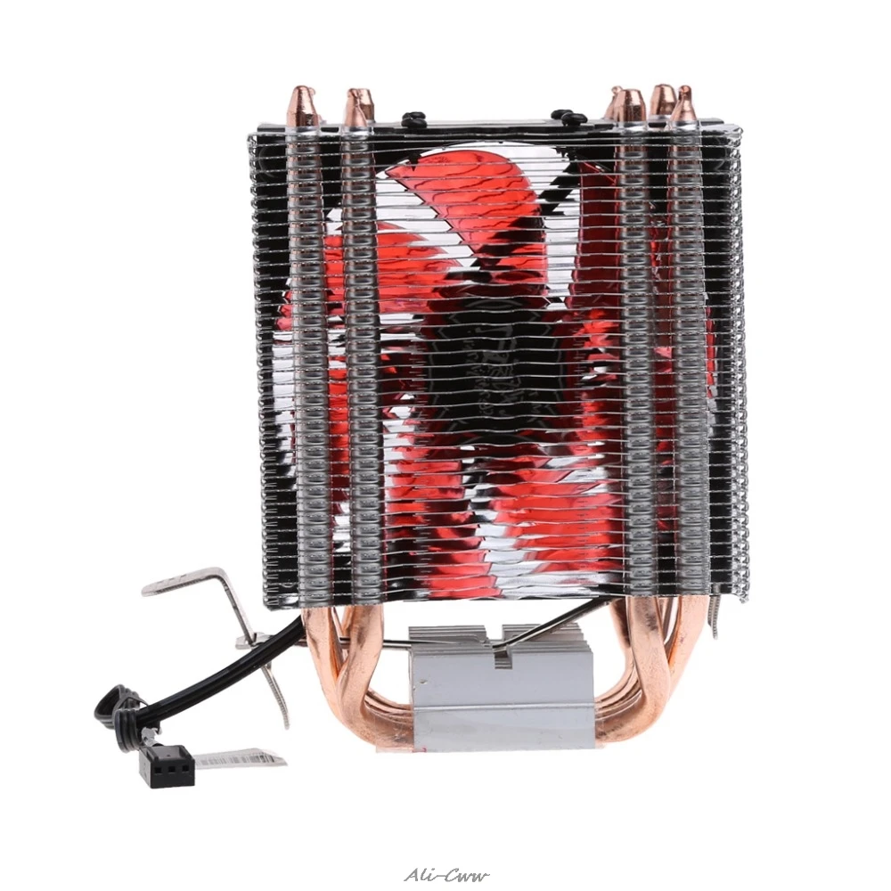 Кулер для процессора Intel LGA1156 AMD AM3 +/AM3/AM2 +/AM2 красный 4 тепловых трубки 12 В 130 Вт |