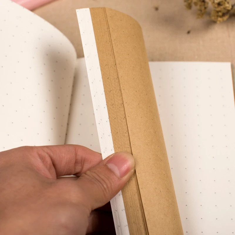 Классический винтажный офисный школьный кожаный бандажный блокнот в горошек с