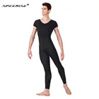 Комбинезон для взрослых черного цвета, с коротким рукавом