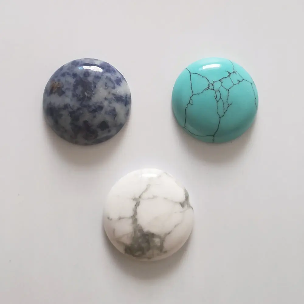 2018 горячее качество ассорти натуральных камней смешанные круглые кабошоны