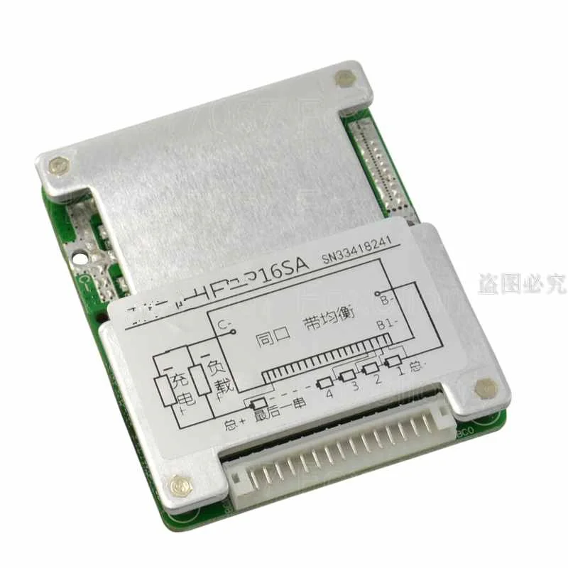 16 S 60 V смарт BMS 20A 30A 40A 50A балансировочная функция литий полимерная батарея PCM PCB для