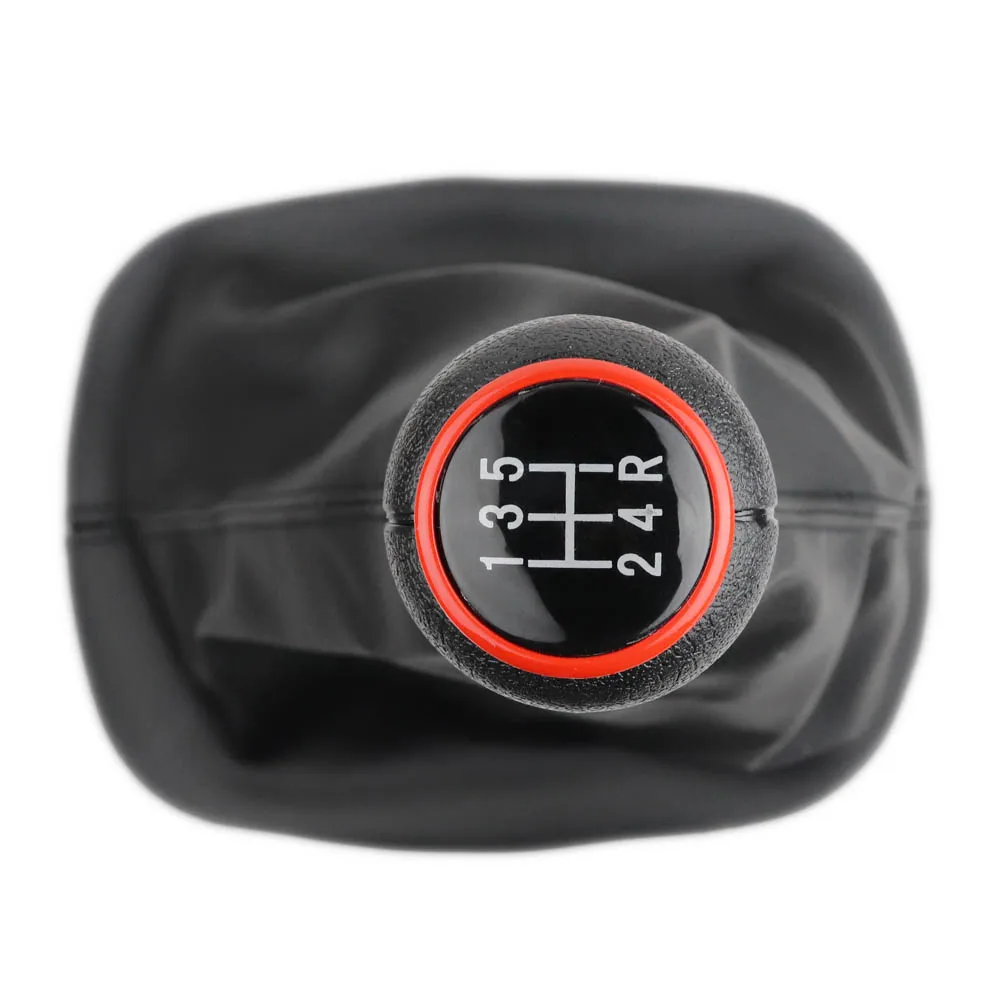 5 Speed 5/6 скоростная ручка переключения передач для Volkswagen VW Passat B5 1996-2005 рычаг переключения передач гандбол Gaitor Boot красный ободок - Название цвета: 5 Speed